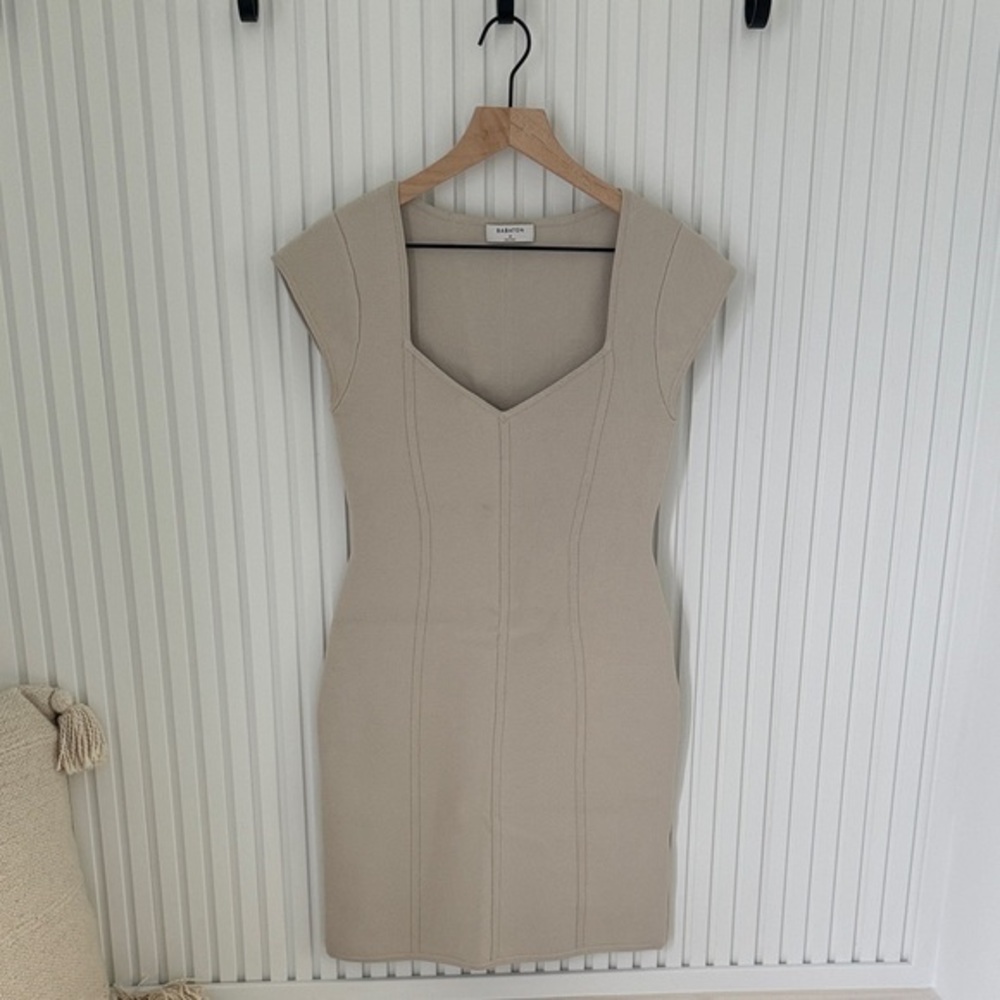 Mango Beige Mini Dress